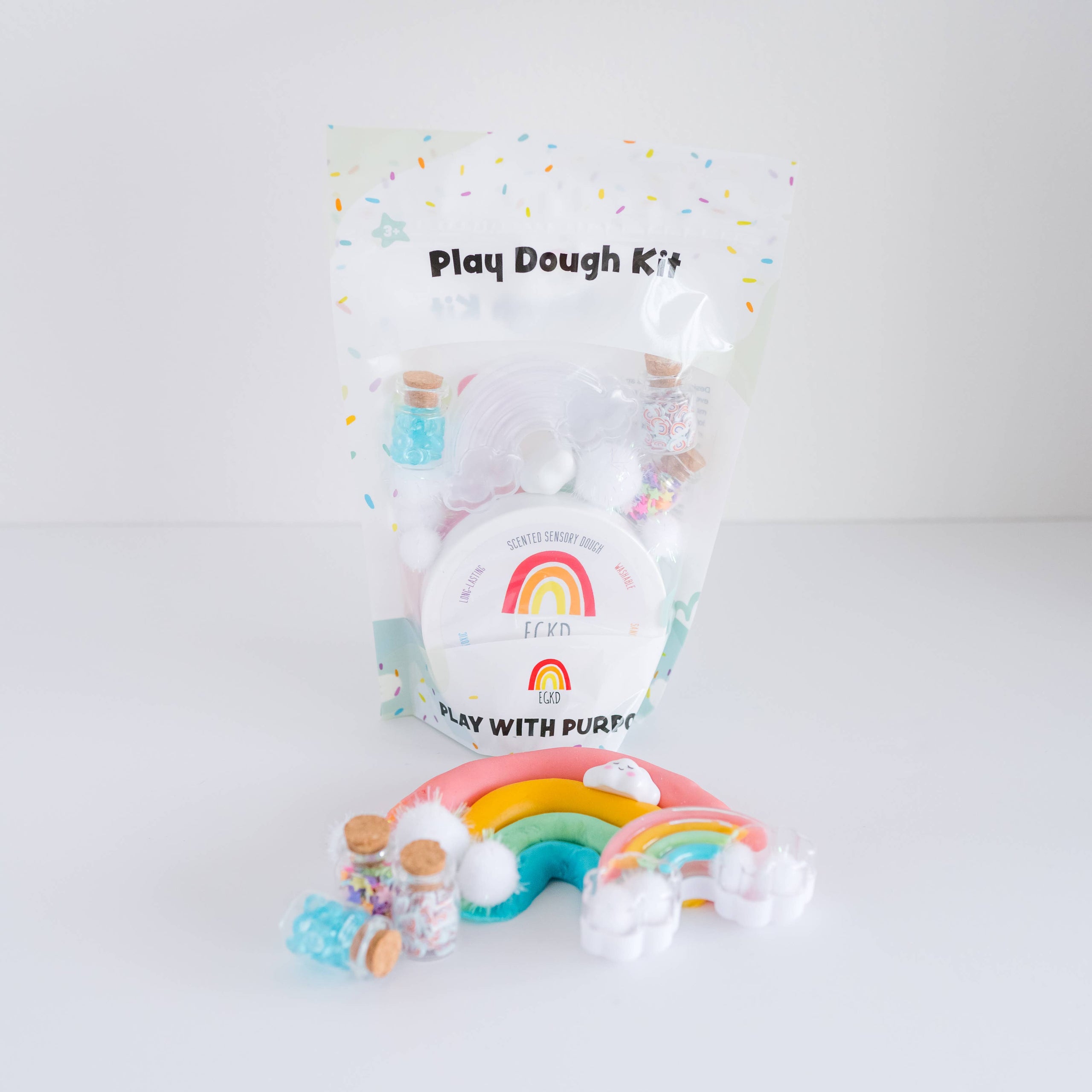 EGKD Rainbow (Rainbow Sherbet) Sensory Play Kit | Urban Fort Play